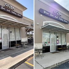 Copa-Wine-Bar-Store-Front-Cleaning-in-Stone-Oak 0